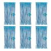 6Pcs Transparent Stage Background Curtains For Birthday Party Wedding Decoration Easy To Hanging Ornament