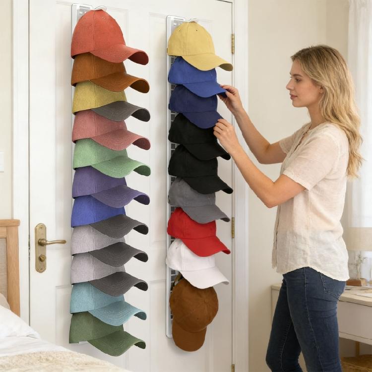 Stylish Wall Mount Hat Storage With Curved Design For Home Or Shop Use