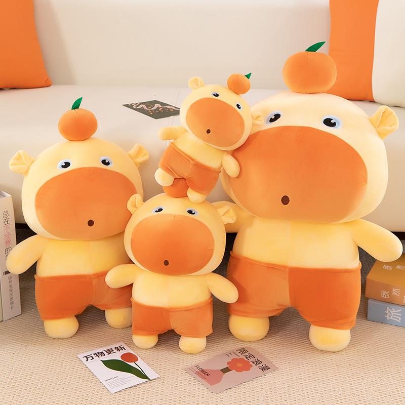Bai Fen Bai Dolls And Toys Capibara Capybara Lulu Doll Plush Toy Cute Dazed Dragon Throw Pillow Unzip Throw Pillow Gift For Children