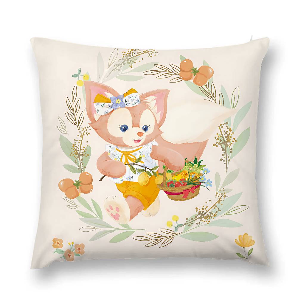 

Cute D-Duffy And Friengds Pillow Case Throw Pillow Cover Nordic Vintage Style Cushion Covers Home Living Room Sofa Couch Seat 16x16Inch