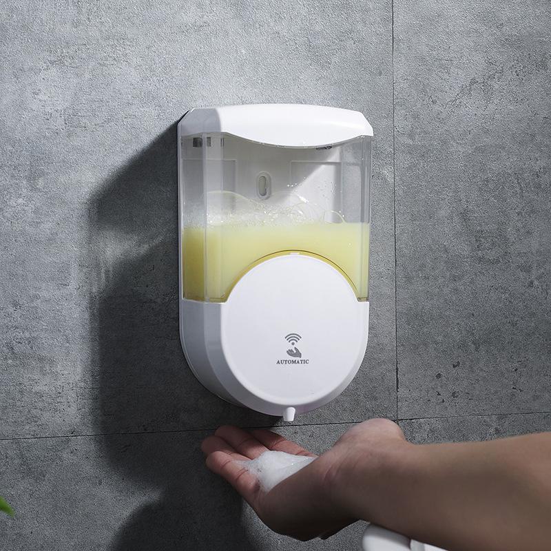 HLK New Drill-Free Automatic Sensor Touchless Wall-Mounted Soap Dispenser Battery Power for Hotel Bathroom Kitchen Use