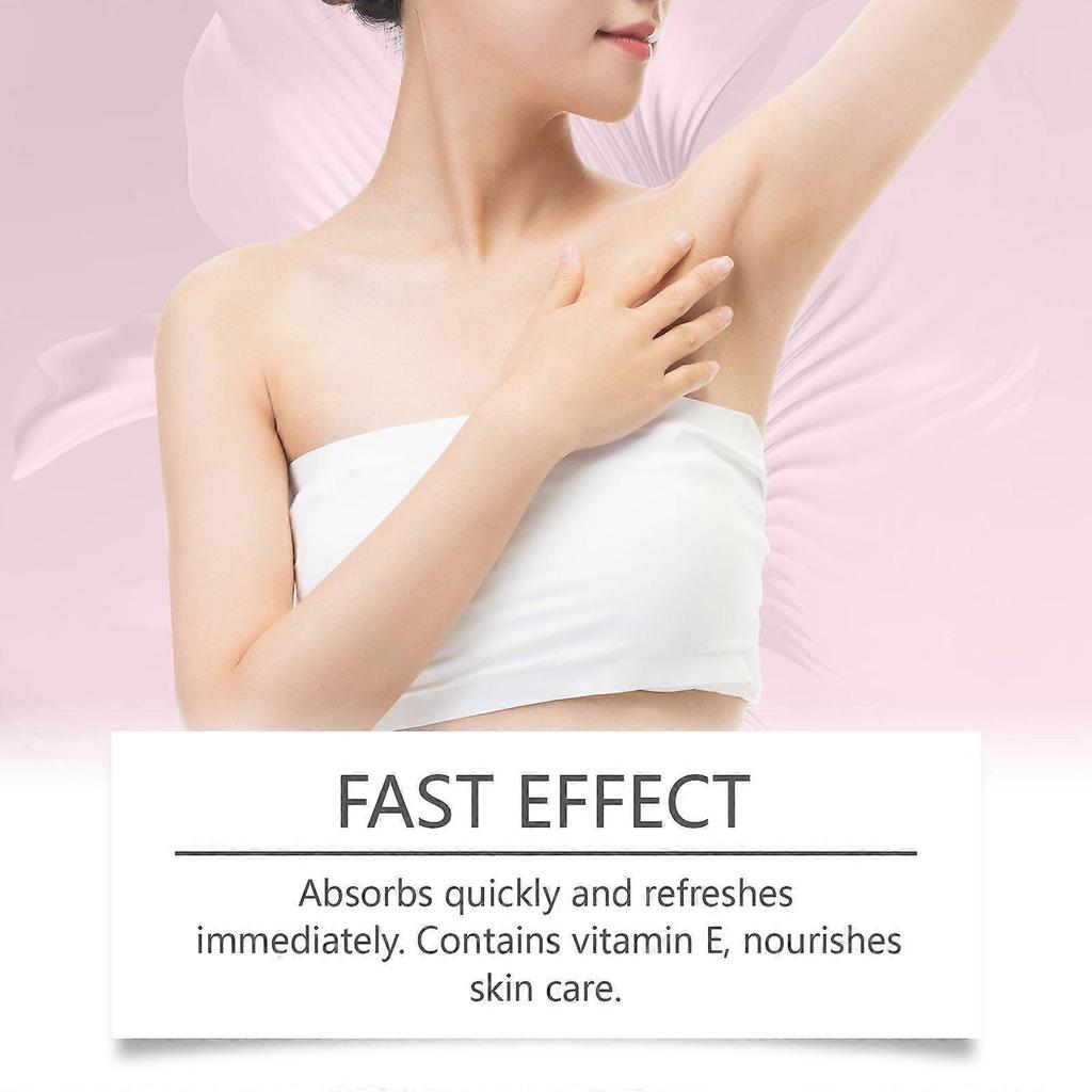 Gentle underarm cream, portable and easy to use, moisturizing, refreshing and comfortable, cares for underarm skin, with a pleasant fragrance.