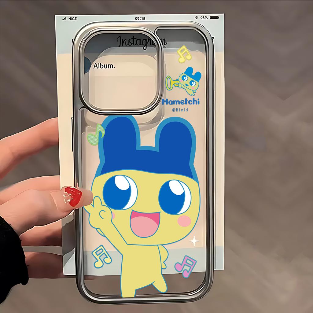 Lovely Tamagotchis Rabbit Phone Case for IPhone 16e 16 15 14 13 12 11 Pro Max X XR XSMAX 8 7 Plus Luxury Clear Soft Back Cover
