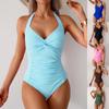 New One-piece Swimsuit Women's European and American Sports Swimsuit Bikini Huludao Factory