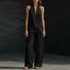 Women's Fashion Sleeveless Loose-Fitting Off-the-Shoulder Casual Two-Piece Set