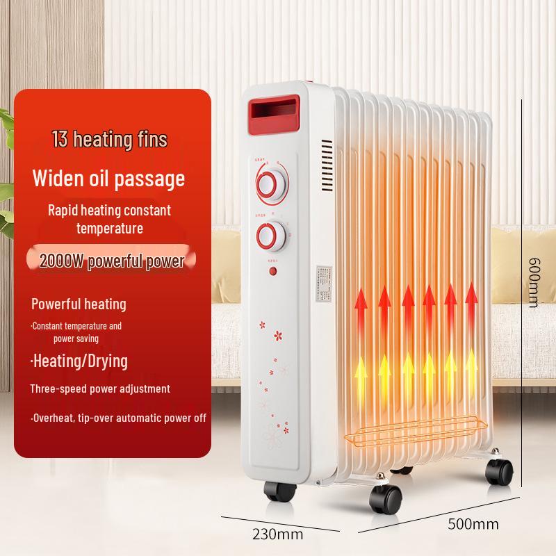 Energy-Saving Silent Electric Oil Heater with Constant Temperature and Drying Feature