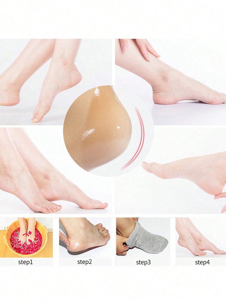 1 Pair Gel Heel Socks To, Silicone Anti-Crack Socks, Heel Skin Moisturizing Cover Exfoliating Soften Heel Cover