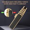 Refillable Butane Torch Lighter with Adjustable Flame Windproof,Lockfire Switch,Ideal for BBQ  Baking,Reaches 2372℉ High Temperature,Portable Design