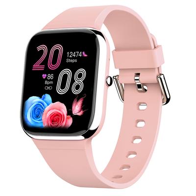 Ceas inteligent pentru bărbați și femei, tracker de fitness cu ecran tactil complet TFT de 1,85", monitor de ritm cardiac, pedometru