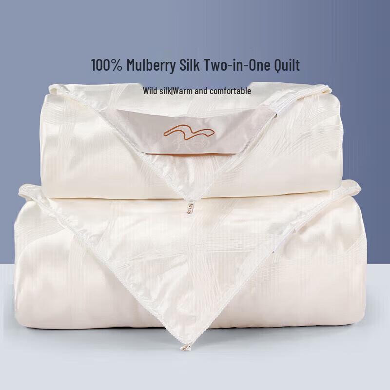 

Mercury 100% Tussah Silk All-Season Duplex Quilt