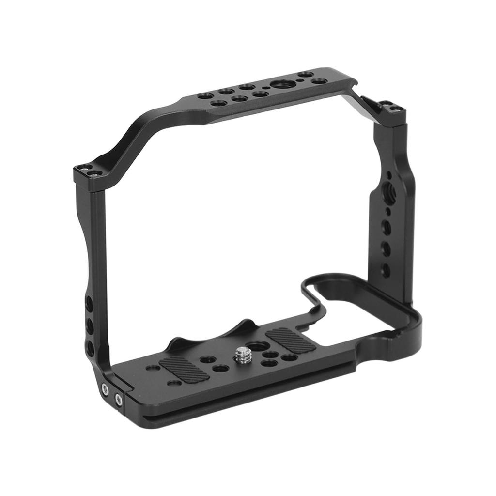 Aluminum Alloy Camera Cage Filmmaking Rig Quick Mount With 1/4 3/8 Screw Holes Cold Shoes For R10 Camera
