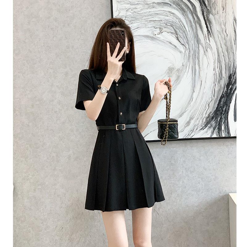 Šaty Dámské Francouzský Design Malé POLO Tričko Černé Šaty