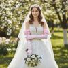 55cm Lace Flower Gloves Wide Ruffle Trim Bride Wedding Gloves Elegent Bridal Gloves  Women