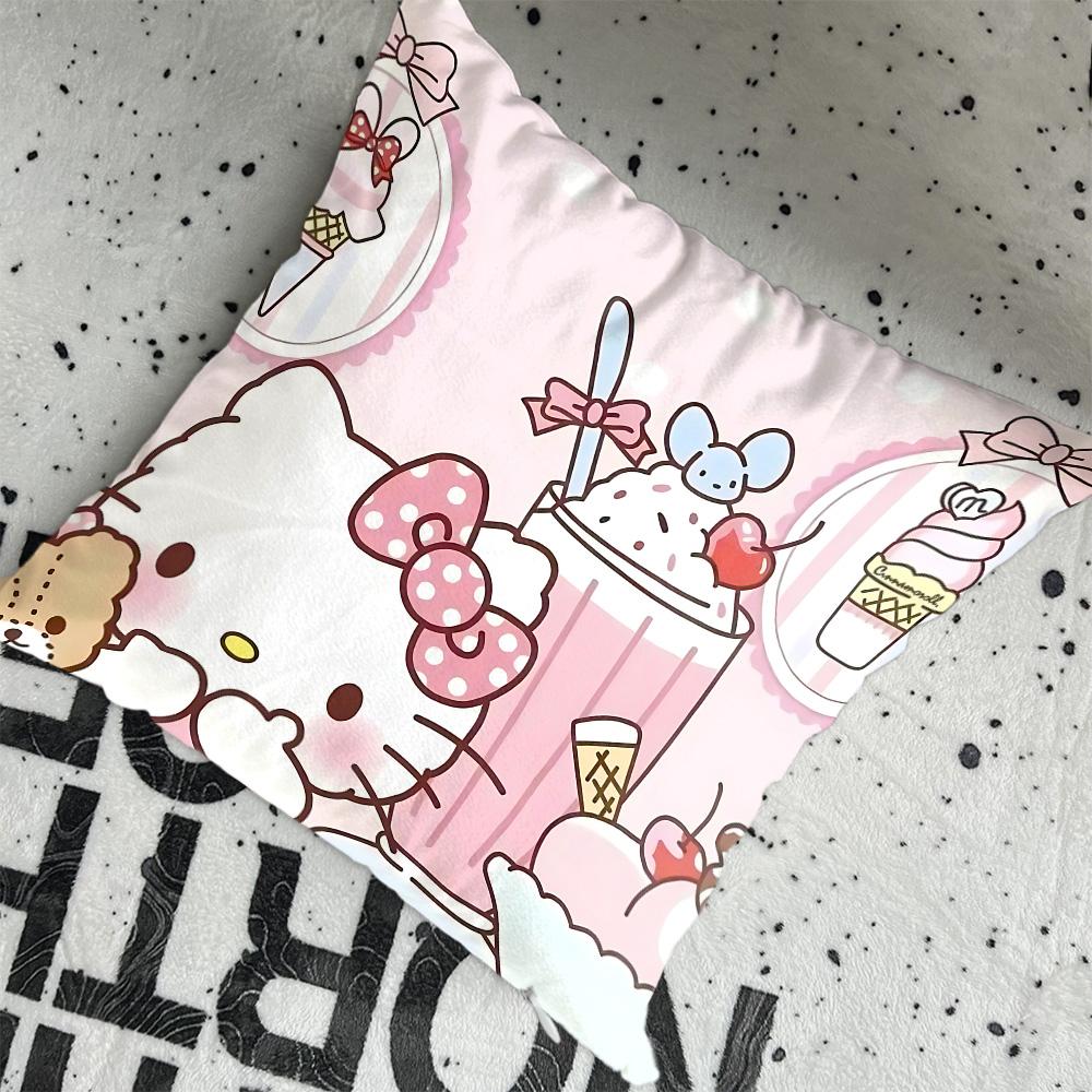 Dcushions Kawaii H-Hellocats Pillows Decorative Pillow 45X45 Cushion Cover Home Decoration Living Room Nordic More Sofa Covers