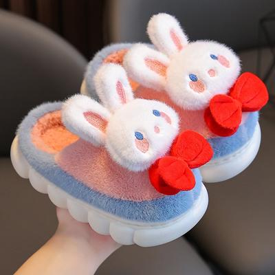 Baumwolle Hausschuhe Mädchen Niedlichen Cartoon Hausschuhe Herbst