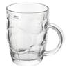 Large Glass Beer Mug with Thick Glass Handle 500 Ml 0.5L