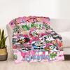 Christmas Friends Celebration Personalized Name Blanket Lightweight Customizable Blanket Comfortable Great for Chair Bed Sofa Living Room