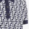 FENDI Ff Motif Short-Sleeved Knit Polo Shirt FZC349AR85F04V6