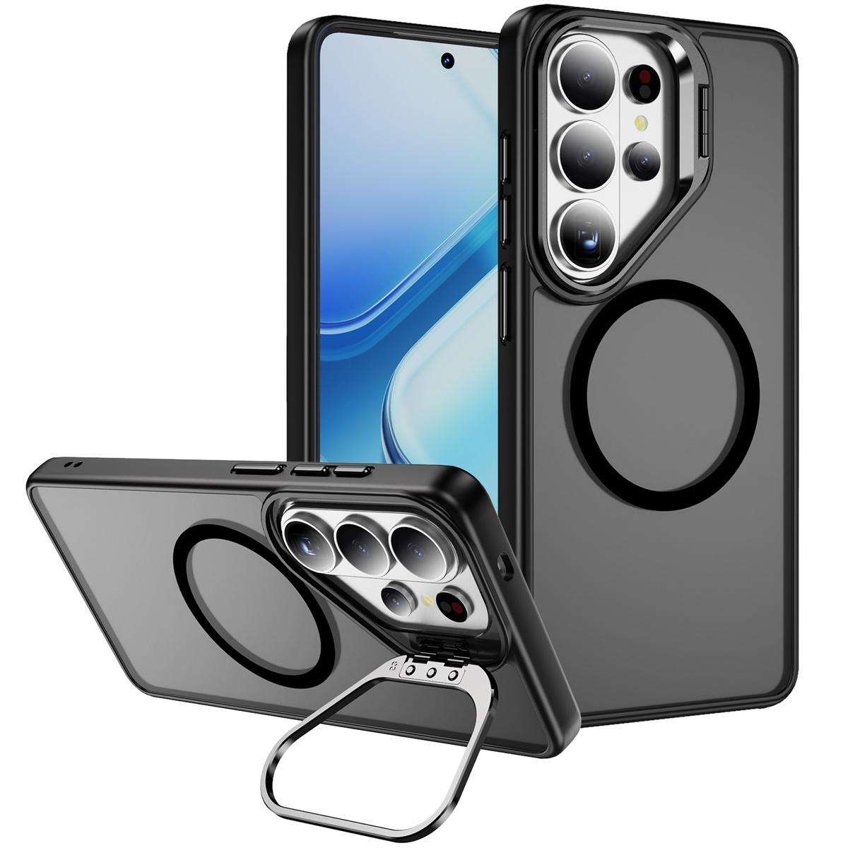 

Invisible Lens Holder for Magsafe Translucent Phone Case for Samsung S26 Ultra S25 FE S24 S26 Plus Wireless Charge Matte Cover Galaxy S25+