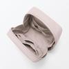 MUJI Wrinkle Nylon Square 14 x 16 x 6 84475870 Wide-Opening Pouch, Pink, Approx. cm,
