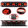 Wall-Mounted Spray Bottle Rack with 5 Holes & Hooks for Garage Storage