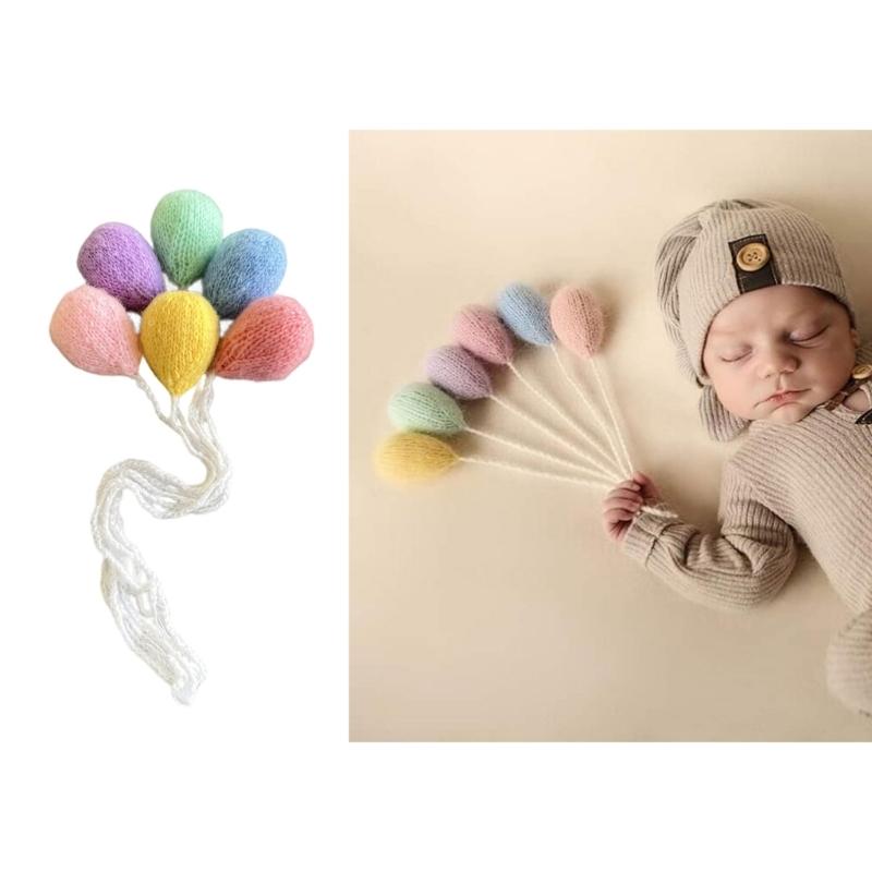 Newborn Photo Posing Props Knit Balloon Photography Props Baby Photo Props Cute Photo Posing Gear Infant Photo Backdrop