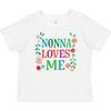 Inktastic Nonna Loves Me Granddaughter Baby T-Shirt Girls Grandkids Clothing