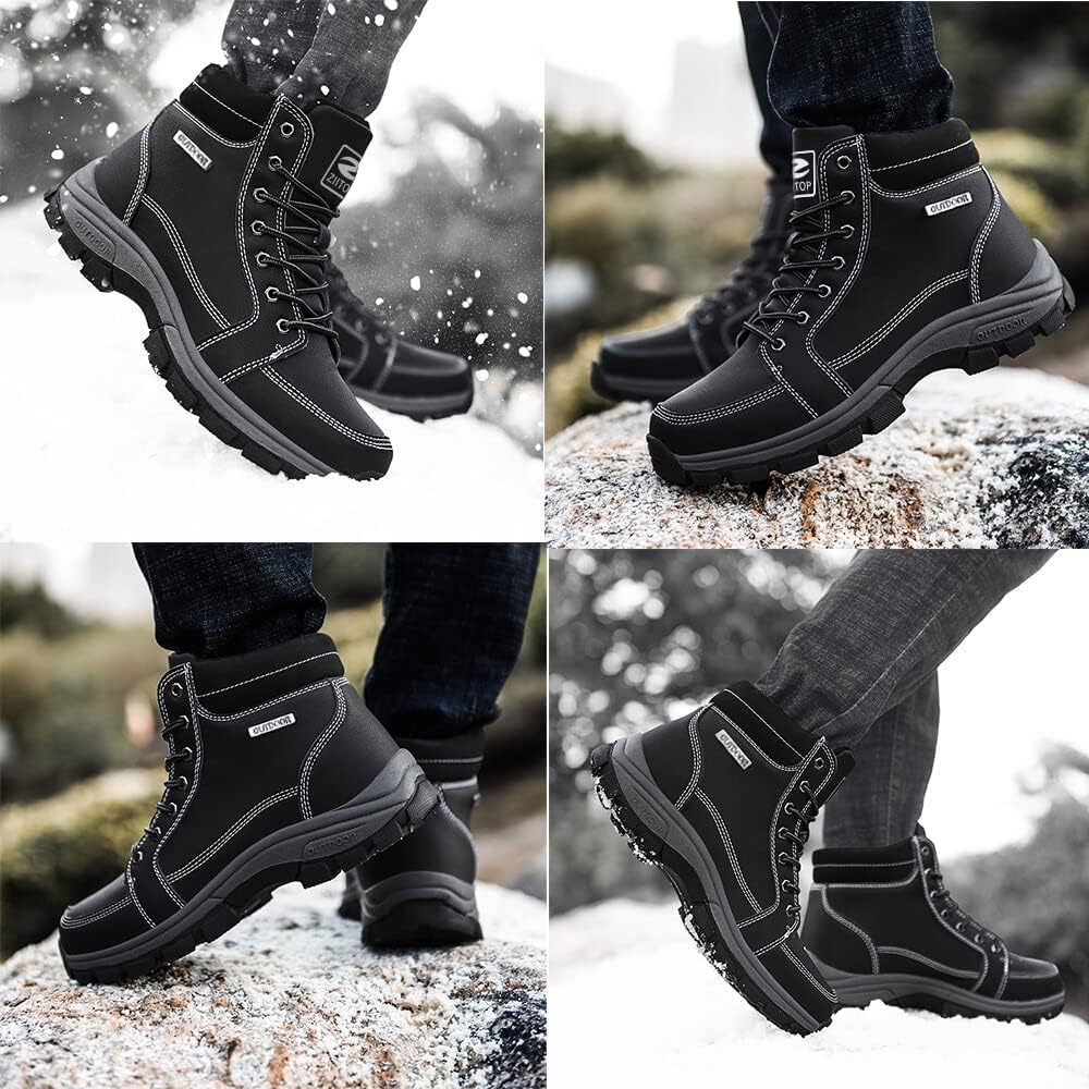 Ziitop Snow Snow Cold Weather Trekking Outdoor Hiking Cotton Snow Climbing Abrasion Resistant Men's Boots, High-Top Shoes, Shoes, Shoes, Boots,