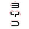 Glossy Black 3D Logo Sticker For BYD Shark Trunk Standard Car Decoration Decal