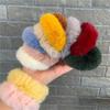 1-20PCS NewColorful Fluffy Hair Band For WomenGirls Ponytail Holder Hair Tie PlushScrunchie Rubber Band Fashion Hair Accessories
