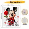 Disney Oil Paint Hand Painting Kit Romantic Mickey Rose Decoration Classic Style Home Decor Art DIY Painting Gift For Valentine's Day