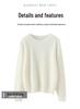 Women's Pure Cashmere Round Neck Sweater - New Fashion, Solid Color, Versatile Warm Knit Pullover