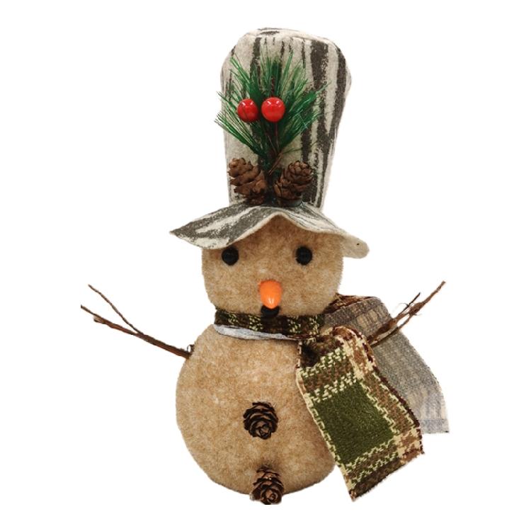 Toys Decoration Christmas Plush Snowman with Hat Gifts for Kids Favors House
