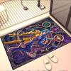 Saint Seiya Print Rug, Washable Floor Carpet, For Entryway Dorm Laundry Room Office Study, Home Decor Birthday Christmas Gift