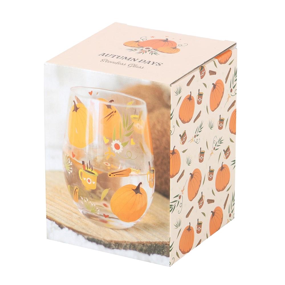 Something Different Autumn Days Print Stemless Glass