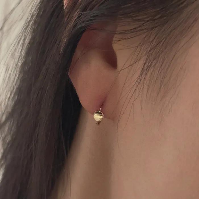 14k Lune earrings