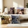 P-Passion Bl A-Anime Square Double-Sided printed Pillow Case Bedroom Bedside Pillow Sofa Cushion Cover