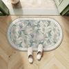 Bathroom Entry Diatom Mud Floor Mat Semicircular Non-Slip Quick-Drying Foot Mat Toilet Toilet Door Absorbent Household Carpet