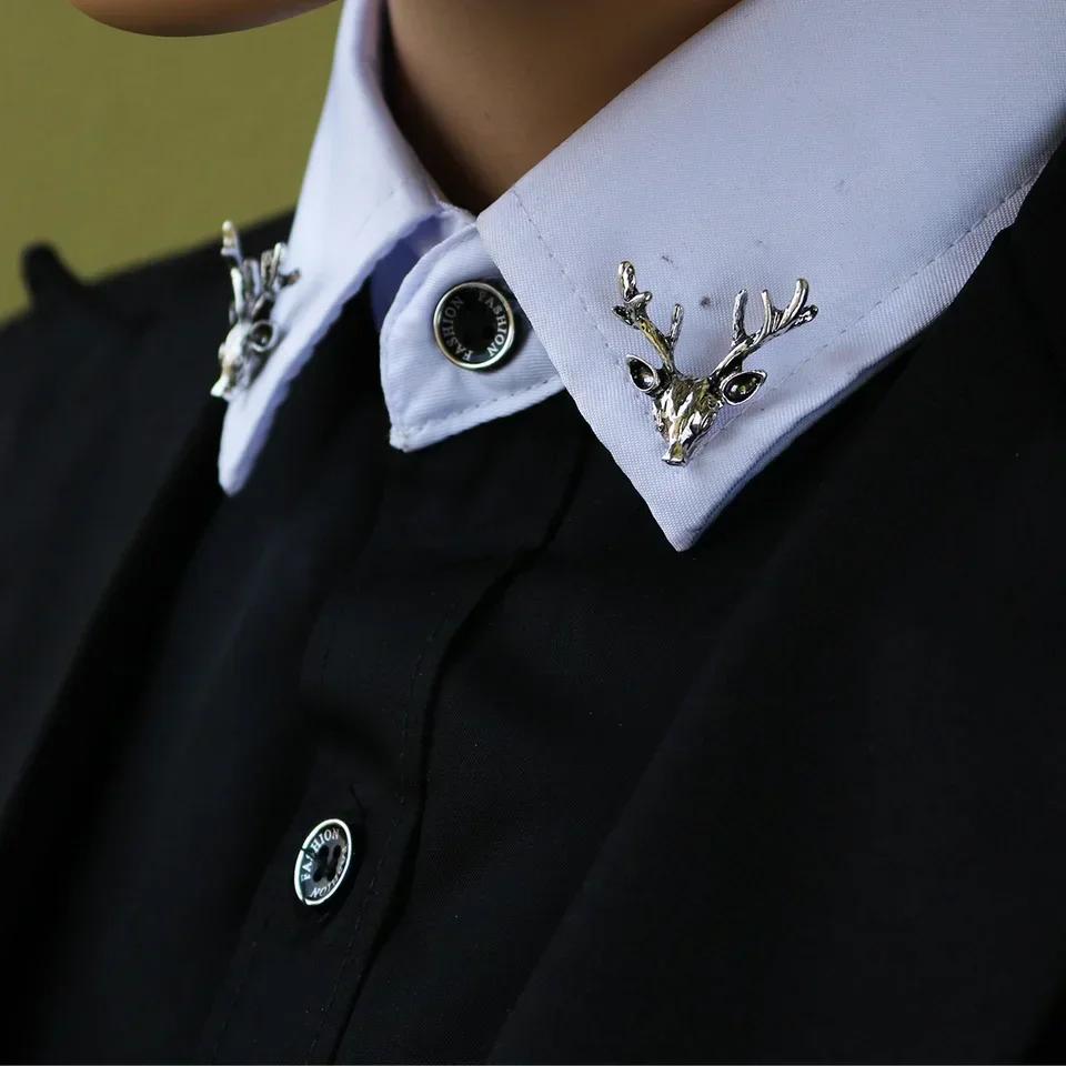 I-Remiel Vintage Driehoek Kroon Kraagspeld voor Mannen Vrouwen - Uitgesneden Broche Embleem Sieraden voor Shirt Pak Accessoires