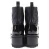 Excellent CHANEL Short Boots COCO Mark Pearl Front Zip Patent 38 G45183 23B Used