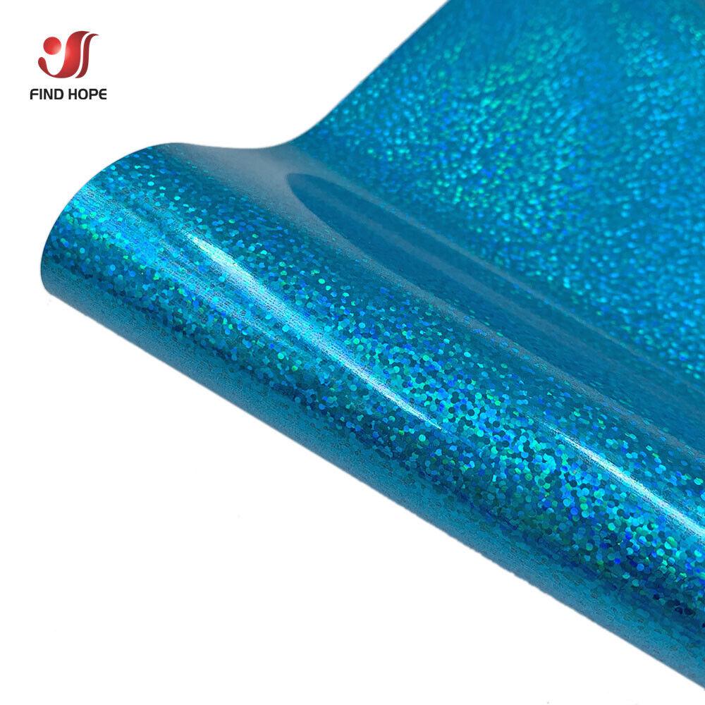 19"x39" Holographic Sparkle Heat Transfer Vinyl HTV Iron-On T-Shirt Cut Film DIY For Crafts Making Signs Clothing Bags Decor