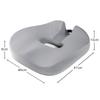 Breathable Memory Foam Seat Cushion, Rebound Wedge Pad for Car or Office Chair.