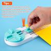 ecraft Paper Trimmer, Craft Paper Cutter, 4 Styles, Multifunctional Scrapbooking Tool with Dial Blades for Straight, Wavy, Dot, Perforated, and Creasi