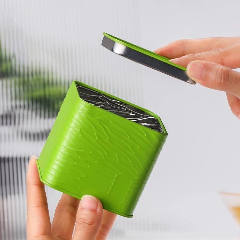 1 Pcs Mini Empty Tea Tin Can Household Green Black Tea Sealed Jar Portable Home Small Tea Packaging Box Metal Storage Cans