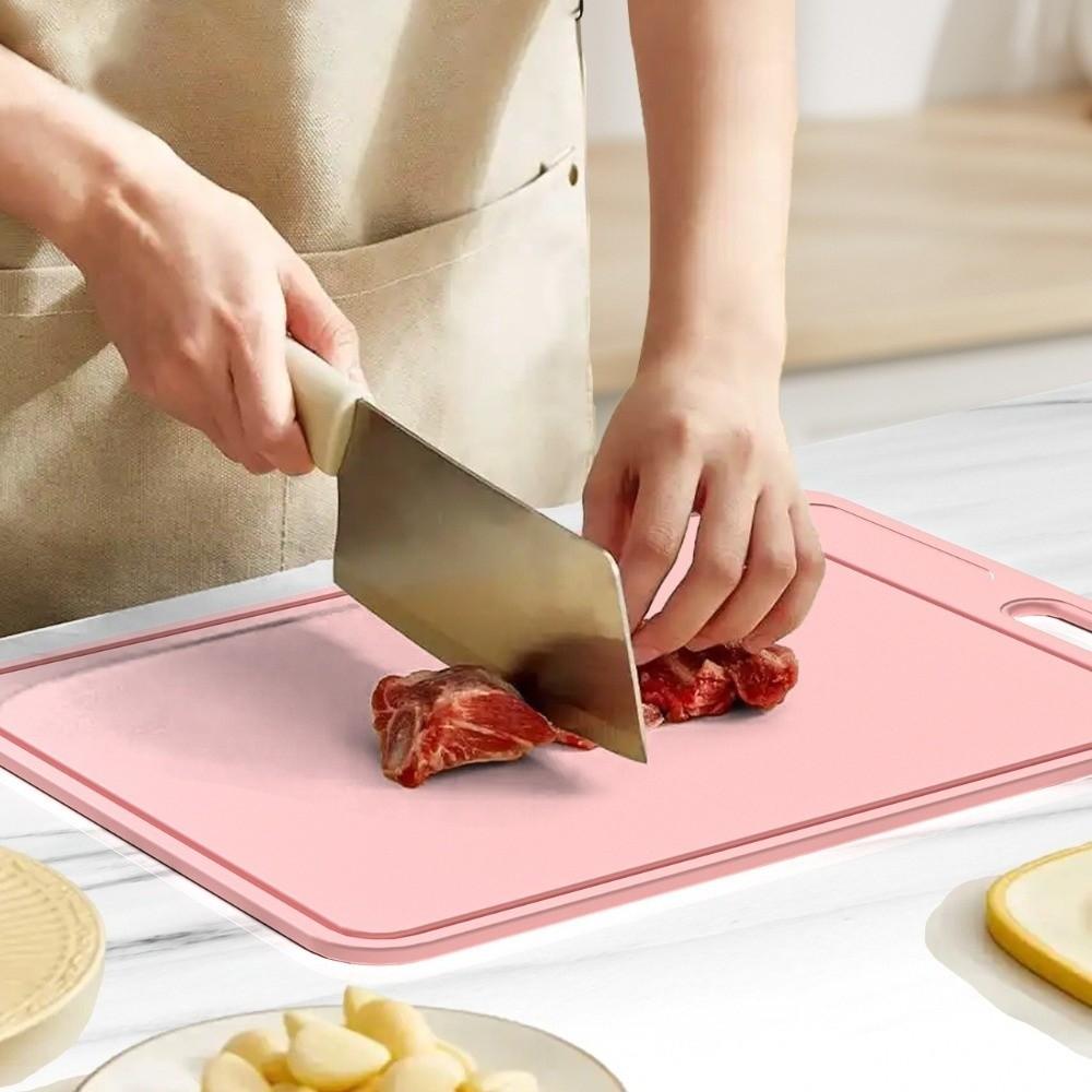 Non-Slip Silicone Cutting Board Hanging Cutting Block Mat Anti-Mold Cutting Board  Food Preparation