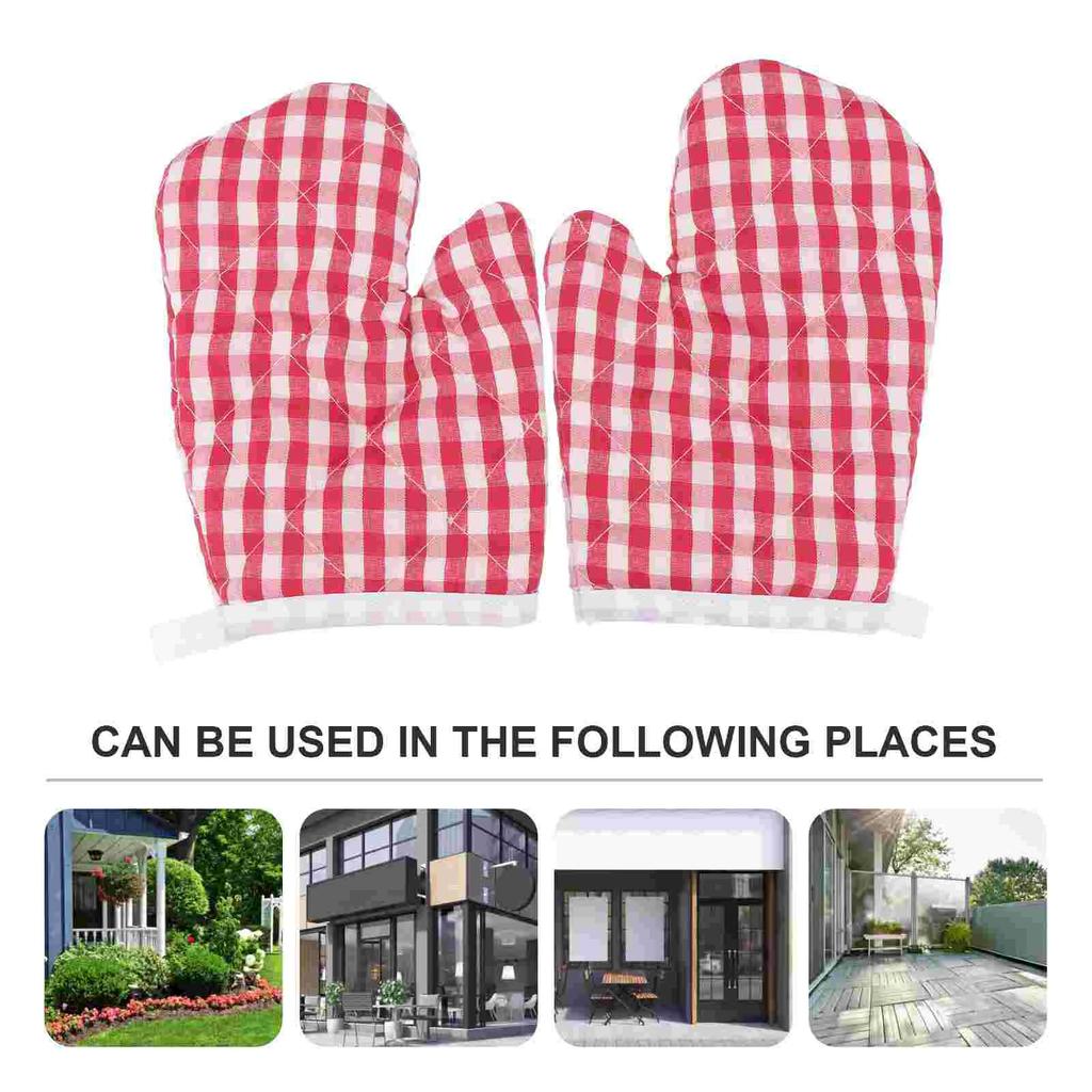 Heat Insulation Anti Scald Oven Gloves Mitts For Baking And Bbq Perfect Gift For Children Who Like To Bake 2Pcs Kids