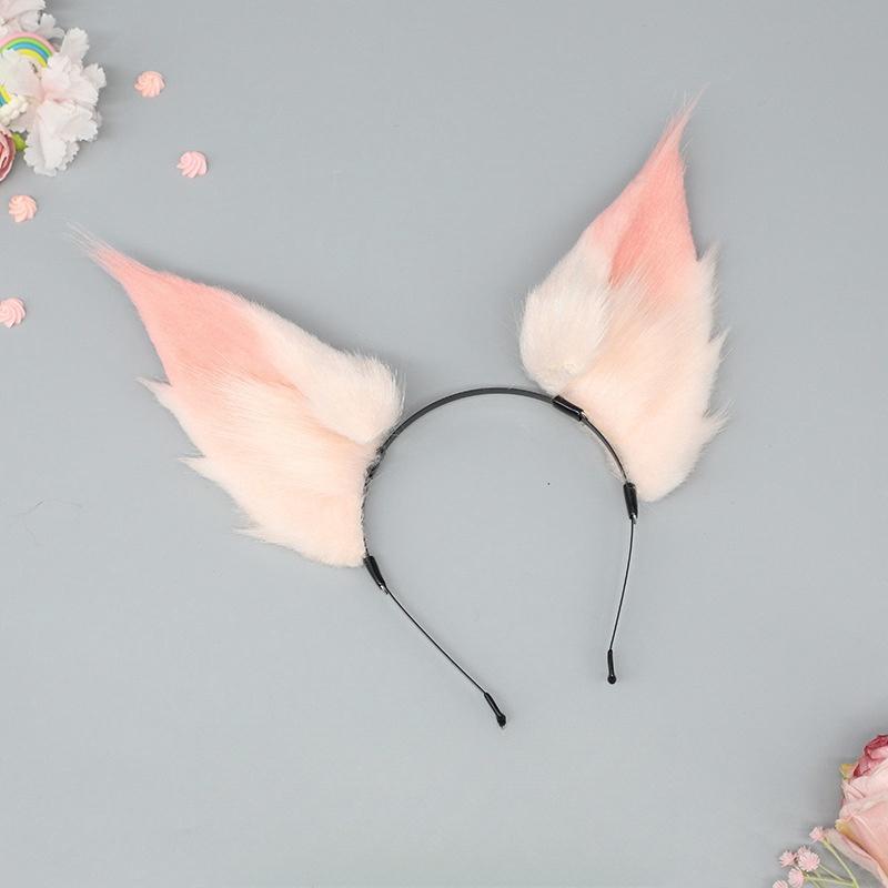 Plüsch Niedliches Tier Fuchs Katzenohr Stirnband Cosplay Kopfbedeckung Cartoon Haaraccessoires für Bühnenauftritt Comic-Con Party