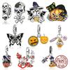 Copper Halloween Series Imp Bat Pendant Pumpkin Skull Beads For Original Bracelet Exquisite Gothic Bead Women Gift