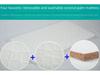 Saltea Eco-Friendly din Latex cu Fibră de Cocos pentru Bebeluși - Husa Detașabilă și Lavabilă pentru Nou-Născuți și Copii de Grădiniță