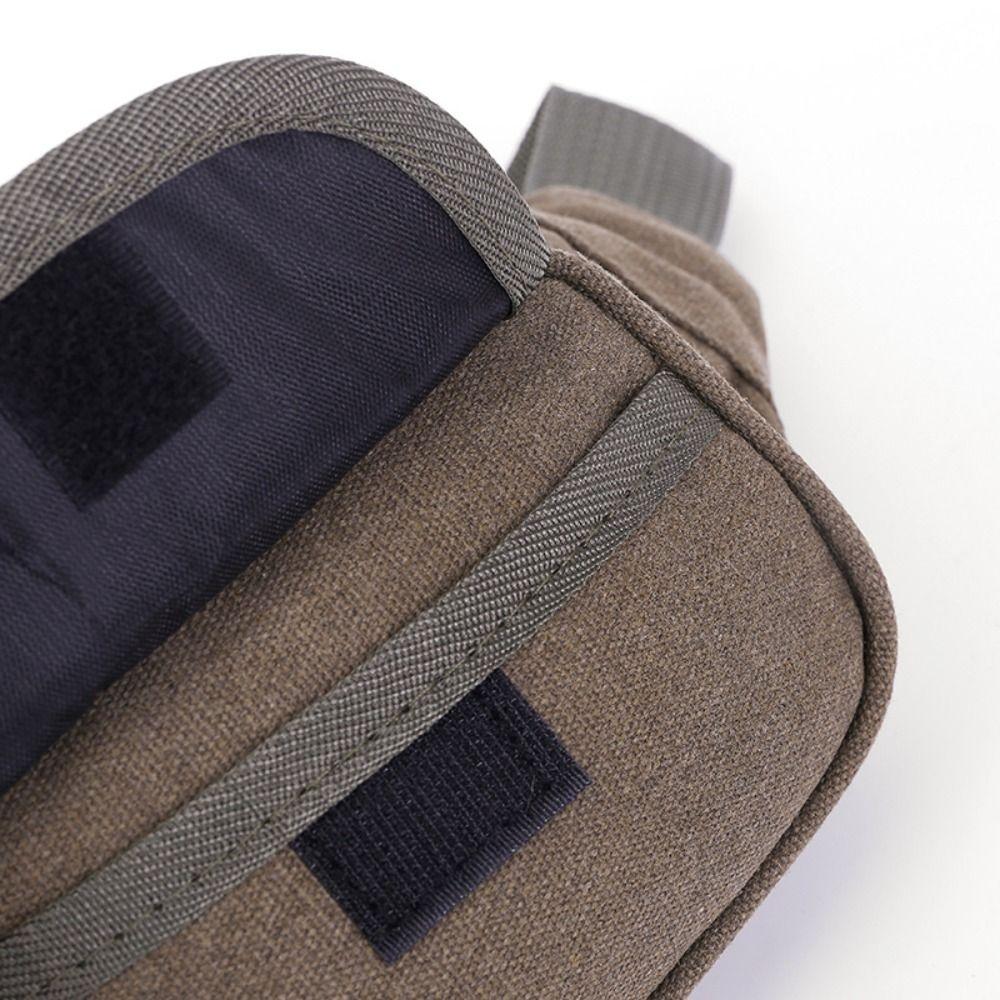 Canvas Waist Fanny Pack Large Capacity Climbing Belt Bag Men Molle Pouch  Outdoor Sports